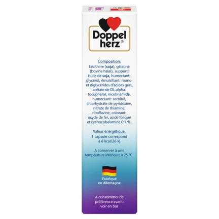 Illustration of the product packaging Doppelherz aktiv Mémovit side view right